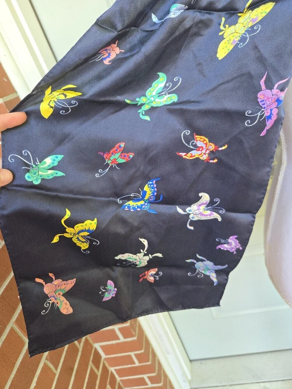 Smithsonian Institution Navy Butterfly Scarf